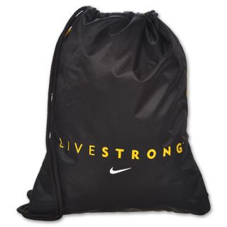 Nike LIVESTRONG Gymsack Bag Black/Varsity Maize