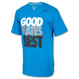 Mens Nike Good Hates Best Tee Photo Blue/Grey
