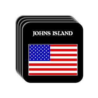 US Flag   Johns Island, South Carolina (SC) Set of 4 Mini