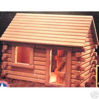 New Dura Craft Hickory Ridge Log Cabin Dollhouse Kit