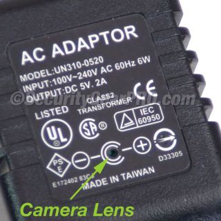  Activated AC Adapter Hidden Camera Spy Nanny Cam DVR Upgraded