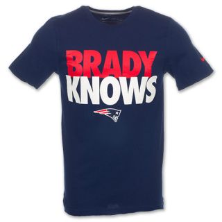 Nike NFL New England Patriots Brady Knows Mens Tee Shirt