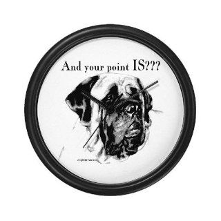 Mastiff 135 Pets Wall Clock by  