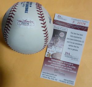 松井 秀喜 Hideki Matsui Autographed MLB Baseball JSA