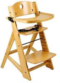 New Keekaroo Adjustable Height Right Wood High Chair