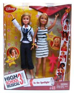 Disney High School Musical 3 In The Spotlight 2 Doll Set Tiara and
