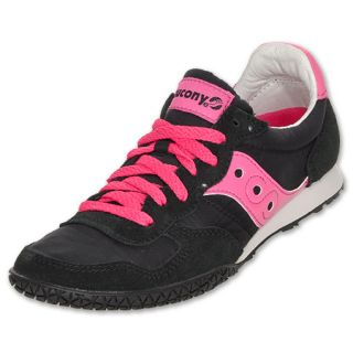 Saucony Bullet Womens Casual Shoe Black/Pink