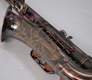  Red Brass Copper BB Tenor Saxophone High F Saxofan New Case