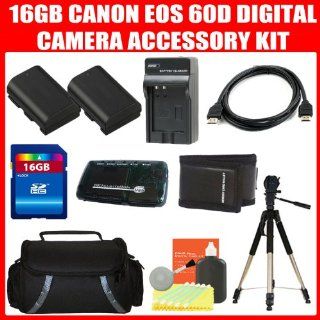 Canon Eos 60D Digital Camera Accessory Kit Includes LP E6