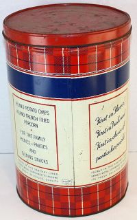 1940s HiLand 16 OZ. National Potato Chip Tin Can
