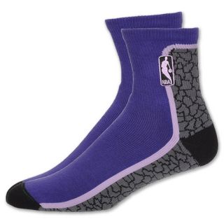 NBA Crackle Logo Mens Sock Purple/Grey/Black