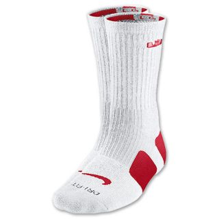 Nike Lebron Elite Mens Basketball Sock White/Red