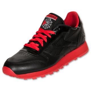 Mens Reebok Classic Leather Black/Red