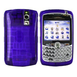 For Blackberry Curve 8330 Crystal Gel Case Sq Purple