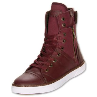 Levis Burbank V2 High Top Mens Casual Shoes Red