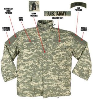 Ultra Force Army Digital Camo M 65 Field Jacket Clothing