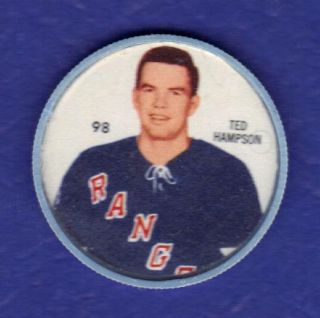 1960 61 Sherriff Ted Hampson Hockey Coin 98 EXMT