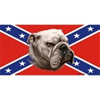 Confederate Flag Bulldog License Plates Plate Tag Tags