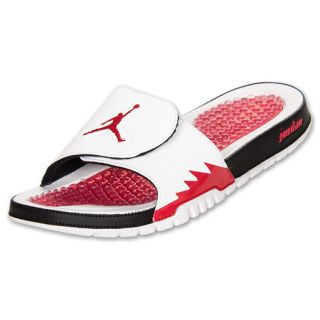 Mens Nike Hydro V Retro Slides White/Fire Red