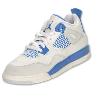 Jordan Retro 4 Preschool Basketball Shoes White