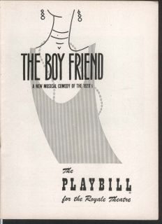 The Boy Friend Playbill 11 22 54 Julie Andrews John Hewer Royale