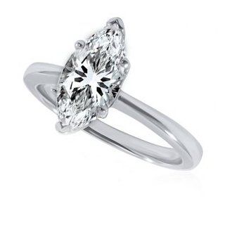 0.49 CT Marquise Diamond Engagement Ring D VVS1 856394266