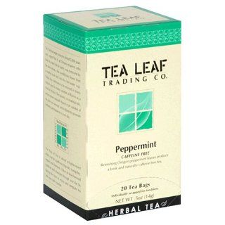 Tea Leaf Trading Company Peppermint Tea, 20 Count Bags (Pack of 6