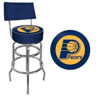 NBA Indiana Pacers Padded Swivel Bar Stool with Back
