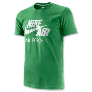 Nike Air Force One Mens Tee Shirt Lush Green