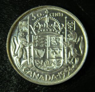 1954 Canada GEM BU Silver Half Dollar 