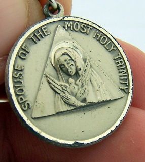 Spouse of The Most Holy Trinity Double Sided Medal Pendant 925