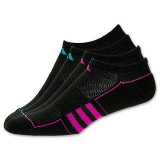 Womens adidas ClimaLite 2 Pack No Show Socks Black