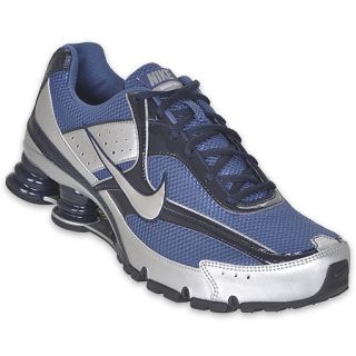 Nike Mens Shox M2+ Running Shoe Pro Blue/Silver