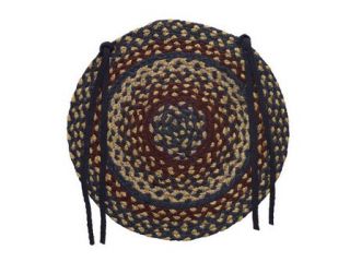 IHF Braided Jute Round Chair Pads Covers for Sale Sturbridge Set 4