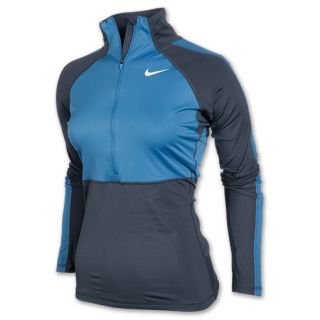 Womens Nike Pro Hyperwarm Shield Half Zip Shirt