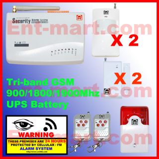Wireless GSM SMS Home Security Autodial Alarm System UPS Power