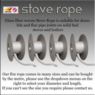 Stove Fire Rope Heat Resistant for Wood Burning Stove Doors and Flue