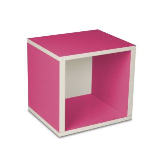 New Eco Modular Storage Stackable Cube Organize Store Stack Pink Quick
