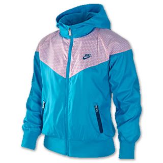Nike Plus Windrunner Youth Jacket Blue/Green Abyss