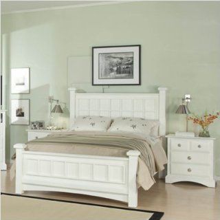 Bundle 62 Palazzo Poster Bedroom Set in White (8 Pieces
