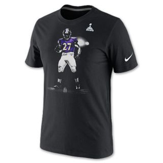 Mens Nike Baltimore Ravens NFL Super Bowl XLVII Rice Hero Tee Shirt