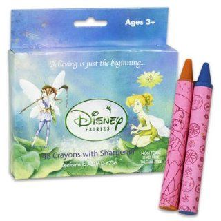 Disney Fairies Tinkerbell 48pc Crayons with Built in