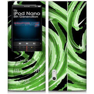 iPod Nano 5G Skin   Alecias Swirl 02 Green  Players