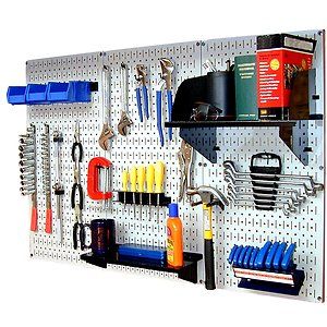   Pegboard Tool Storage Organization Home Garage Wall Workbench New