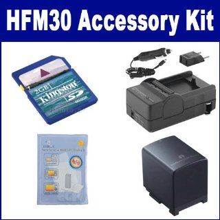 Canon VIXIA HFM30 Camcorder Accessory Kit includes KSD2GB