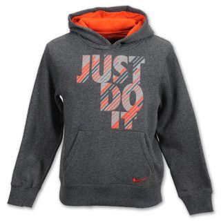 Nike YA76 Just Do It Kids Hoodie Charcoal Heather