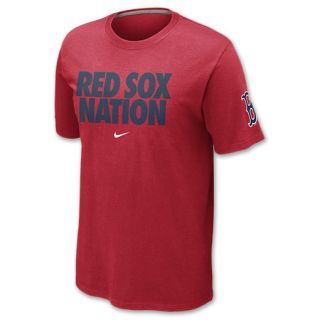 Nike MLB Boston Red Sox Mens Tee Shirt Red
