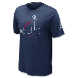 Nike MLB Atlanta Braves Mens Tee Shirt Navy