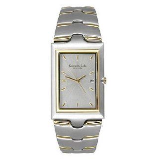 Kenneth Cole Two Tone 3 Hand Silver White Dial Mens Watch #KC3306