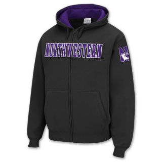 Northwestern Wildcats Mens Full Zip Hoodie Black